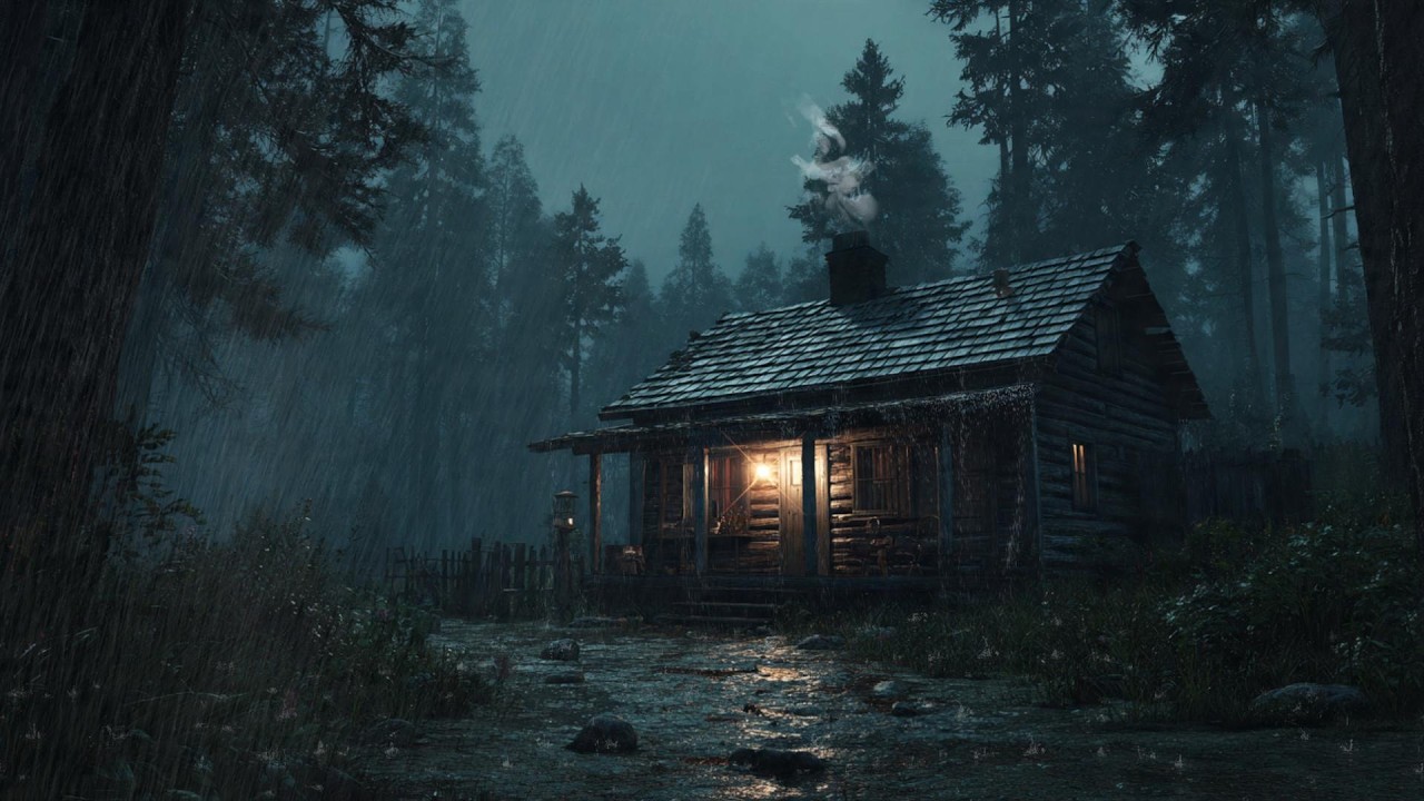 Say Goodbye to Stress Relax with a Heavy Rain in the Forest _ Natural Sounds for Deep Sleep, Study