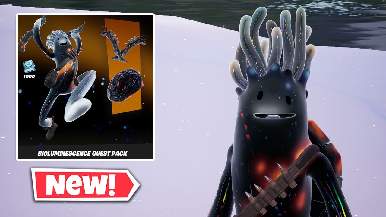 NEW LUMI JELLIE Skin Gameplay in Fortnite! (Bioluminescence Quest Pack)