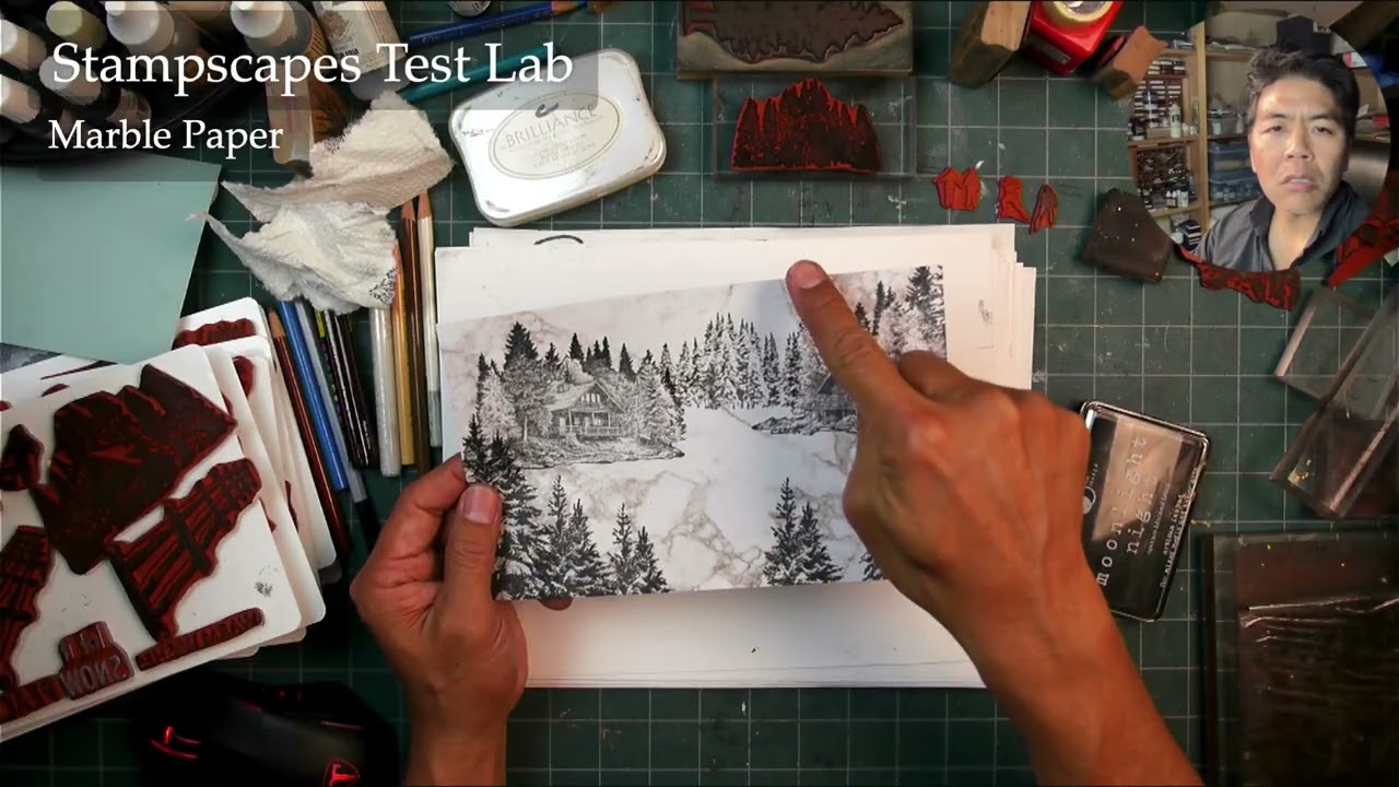Stampscapes Lab: More Marble Paper