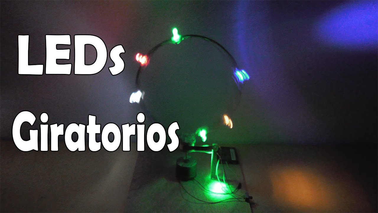 Cómo Hacer Luces LED Giratorios (muy fácil de hacer)