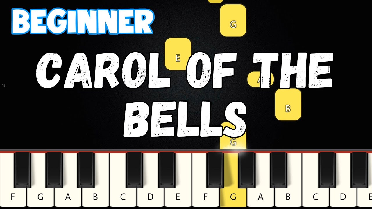 Carol Of The Bells - Christmas | Beginner Piano Tutorial | Easy Piano