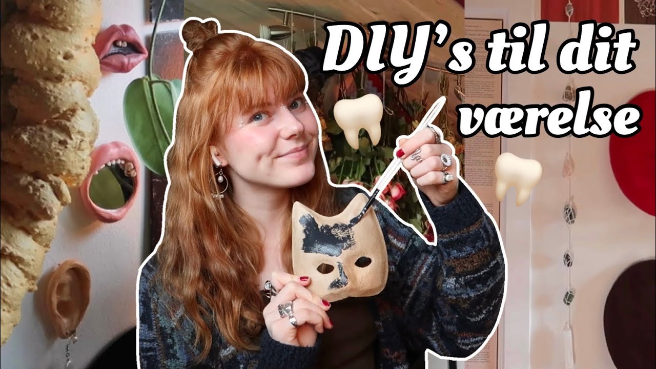 PINTEREST DIY'S TIL DIT VÆRELSE! (tand spejl, krystal snor, tørrede blomster og m.m)