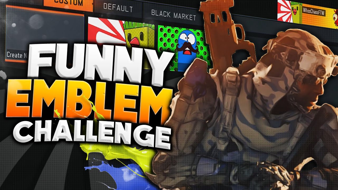 BO3 FUNNY EMBLEM CHALLENGE!! (Whos Chaos vs AndImGone) | Whos Chaos