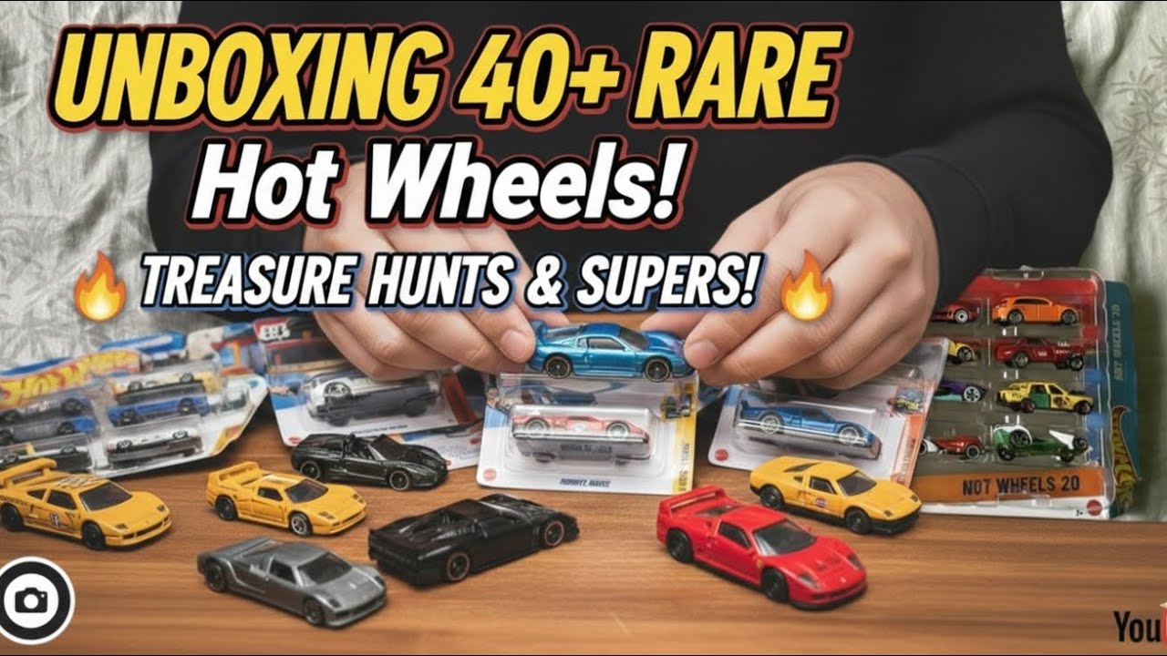 UNBOXING 40+🤯 RARE AND CUSTOM HOT WHEELS 🤩…….