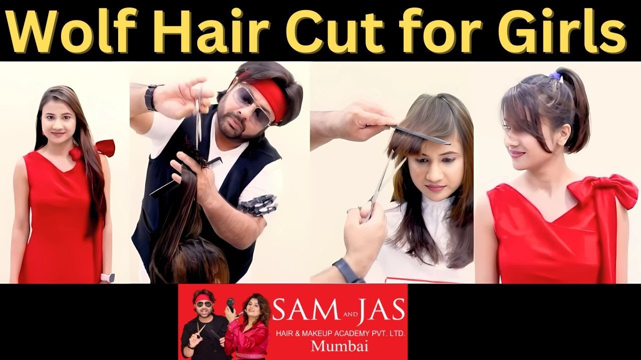 Wolf Hair Cut For Girls By Jas Sir On Natural Straight Hair Sam and Jas Hair Academy Mumbai
