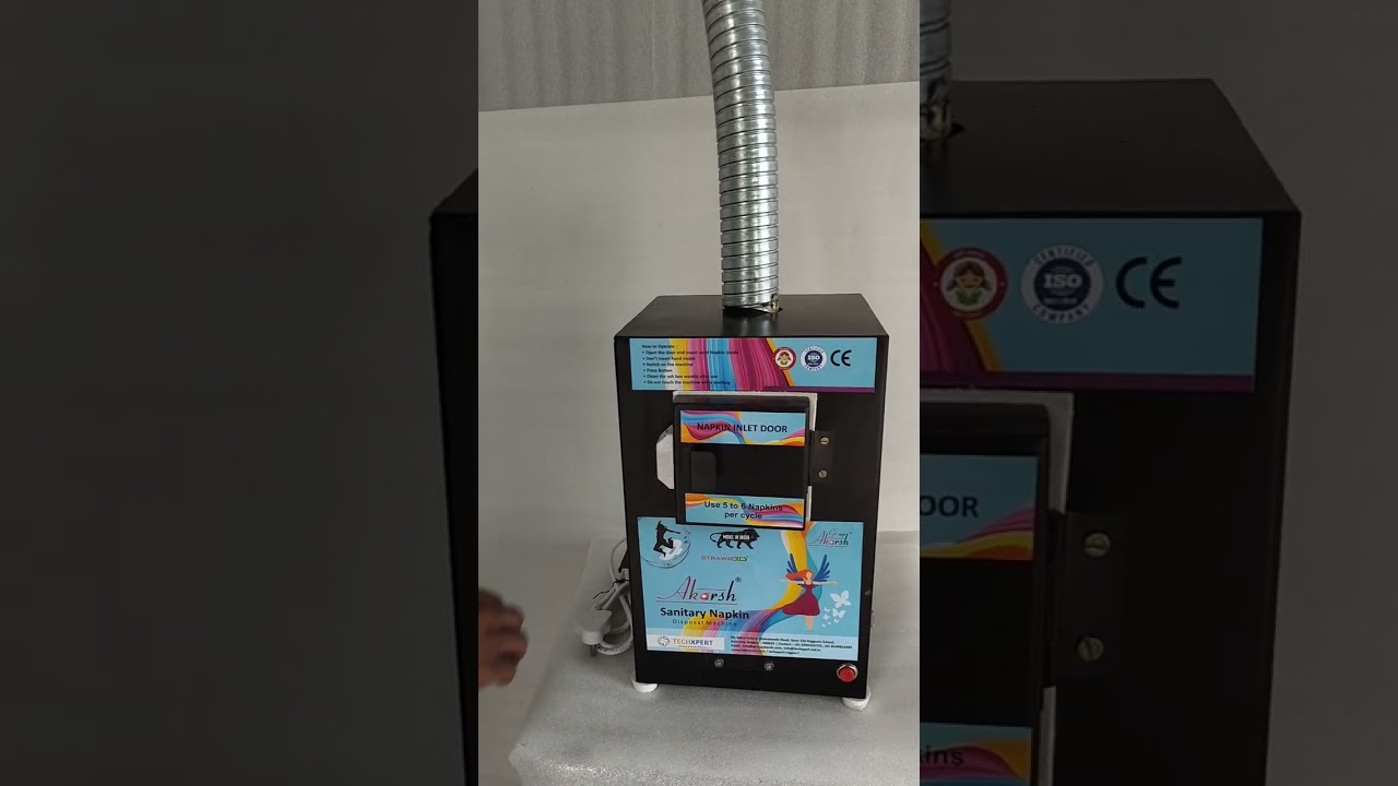 How To Operate Sanitary Napkin Disposal Machine...Demo Video...