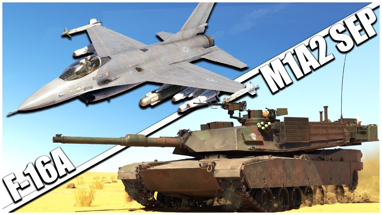 Американский дуэт, владевший топовыми истребителями — M1A2 SEP и F-16A — War Thunder