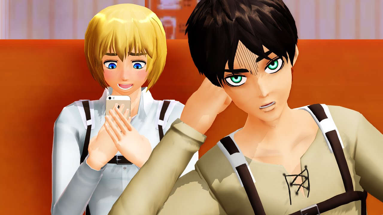【MMD】Shingeki No Kyojin - pocky game