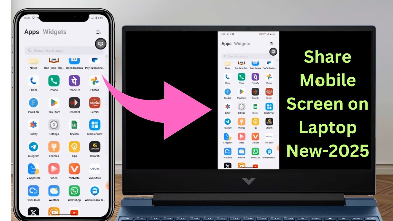 How to Share Mobile Screen on Laptop Windows 11 (✅New-2025)