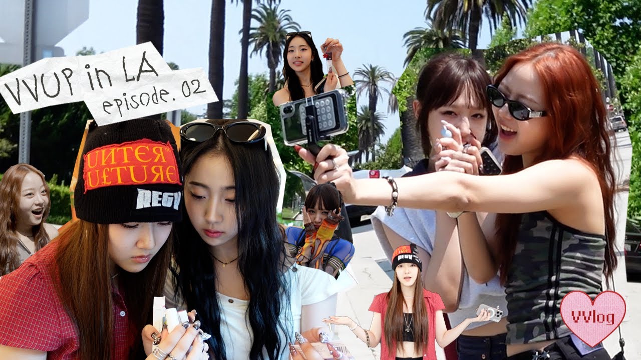 [VVlog] 뽑기+뽑기 | 샐러드 먹방 | 노트북 고장난 썰 | VVUP (비비업) in LA ep.02