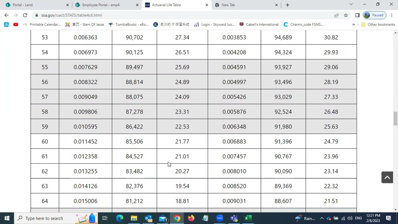 Life Insurance premium calculation in Excel