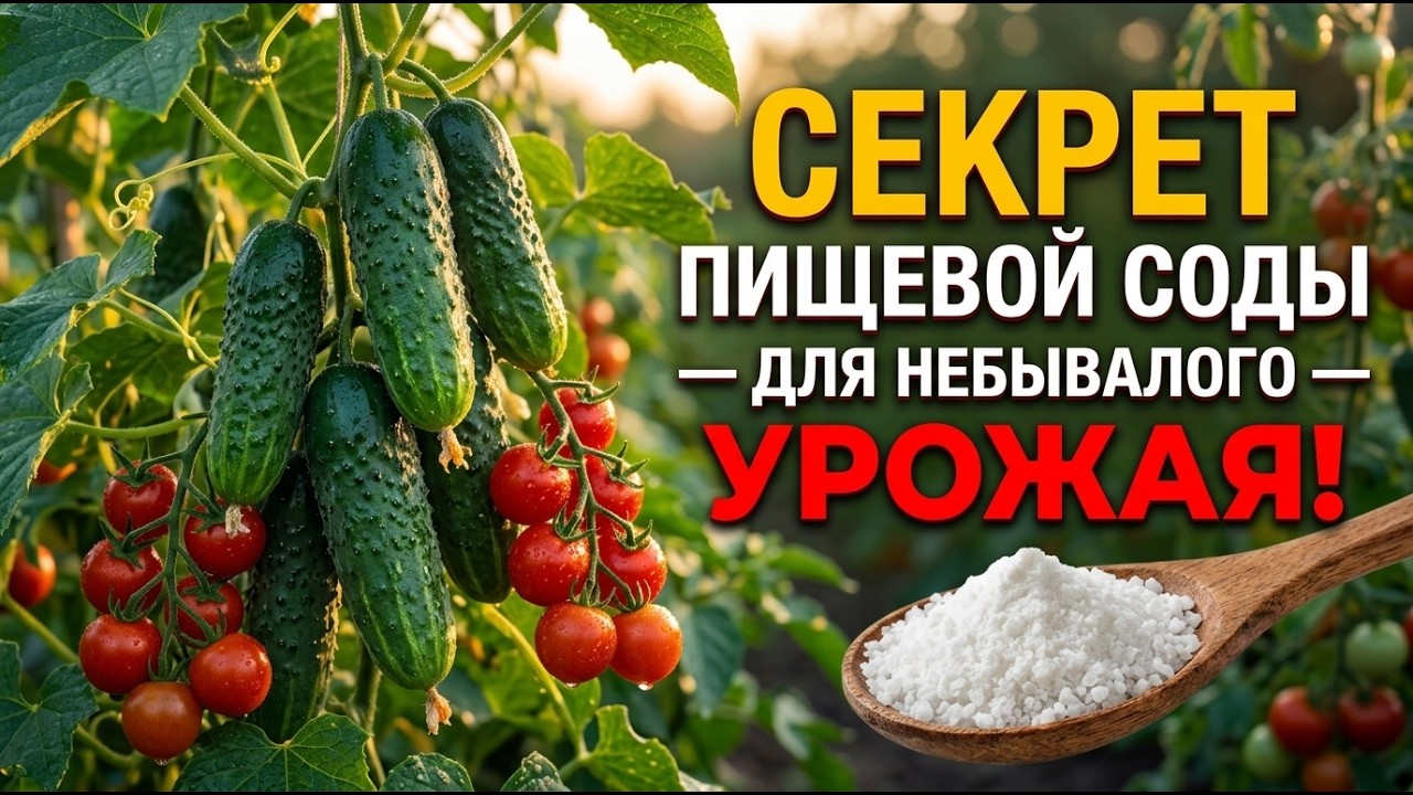 Как я спас огород содой: ВЕДРО С КУСТА огурцов и помидоров РЕАЛЬНО!