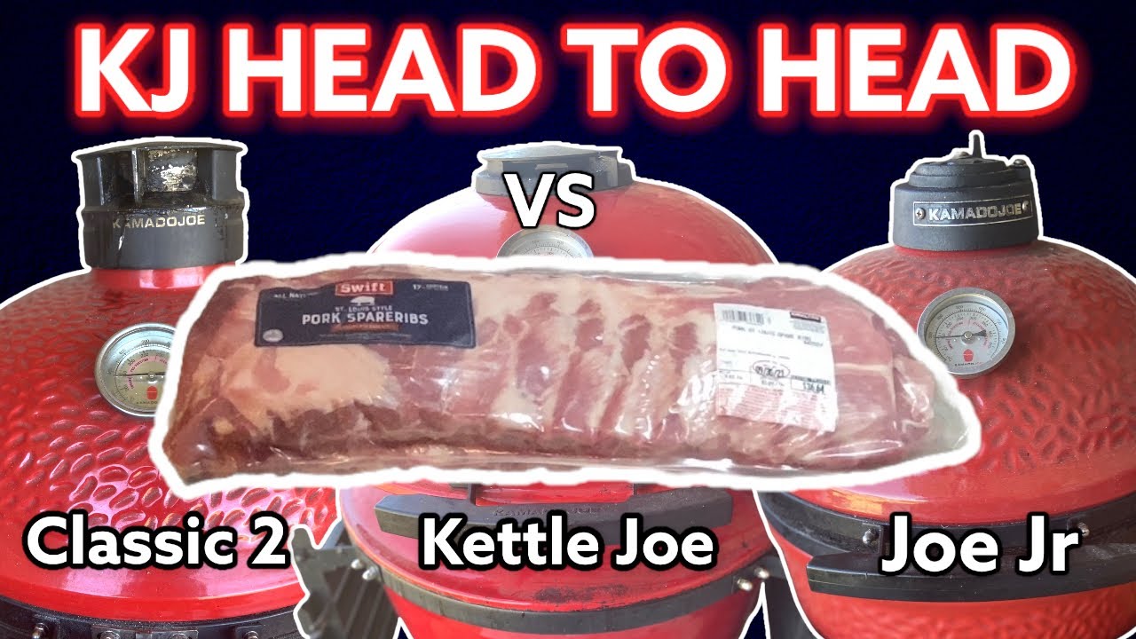 Hot and Fast St.Louis Ribs - Kamado Joe Comparison - Kettle Joe vs Classic 2 vs Joe Jr