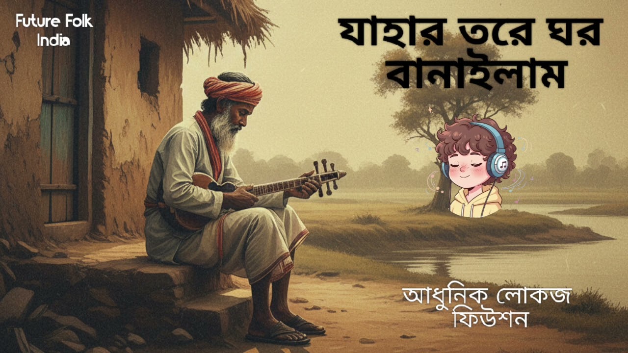যাহার তরে ঘর বানাইলাম - Jahar Tore Ghor Banailam | AI Folk Fusion | Future Folk India