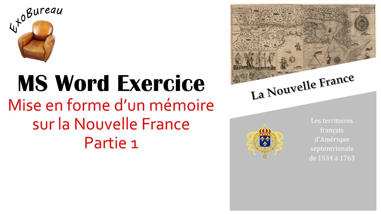 Mise en forme d'un document de type m&eacute;moire avec Word (Partie 1)