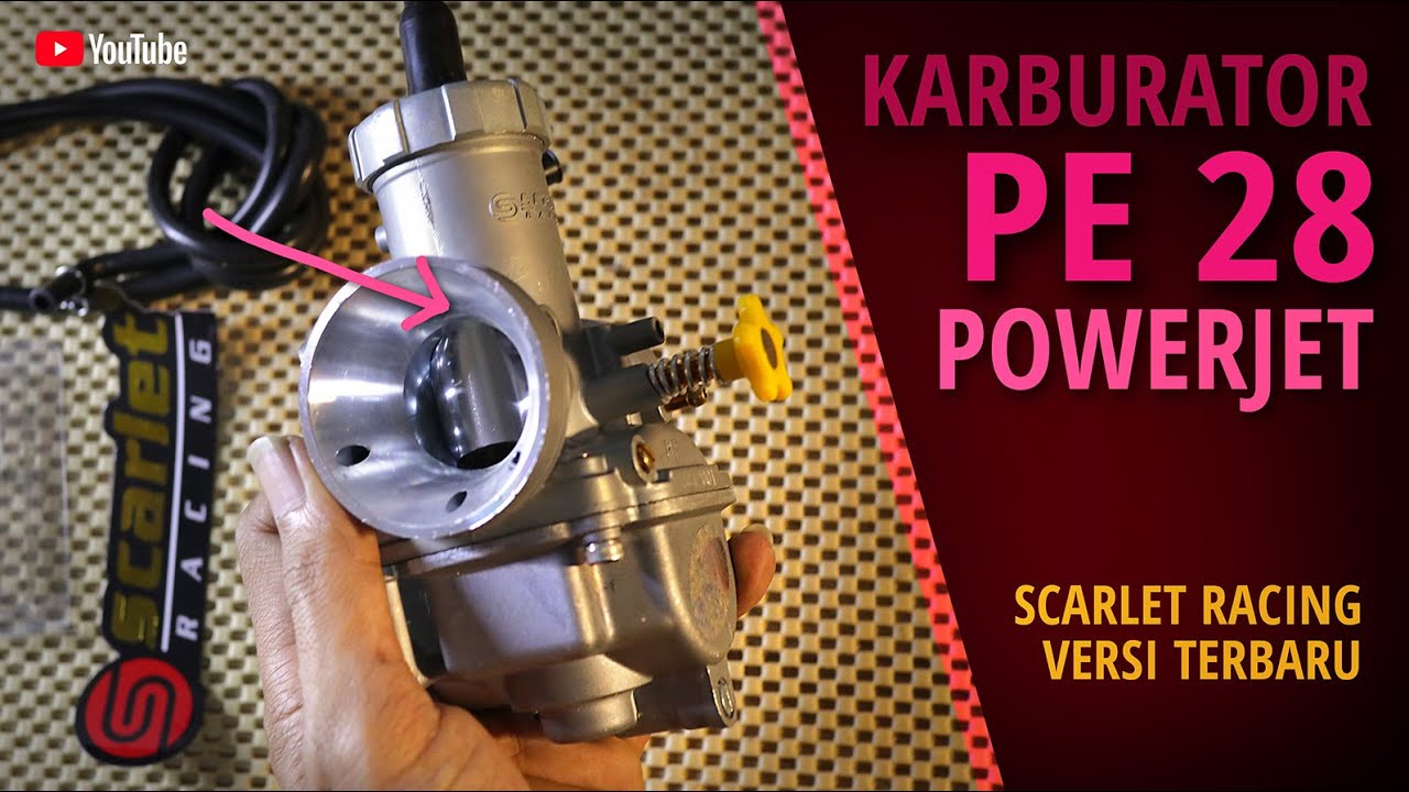 KARBURATOR PE 28 POWERJET SCARLET RACING TERBARU