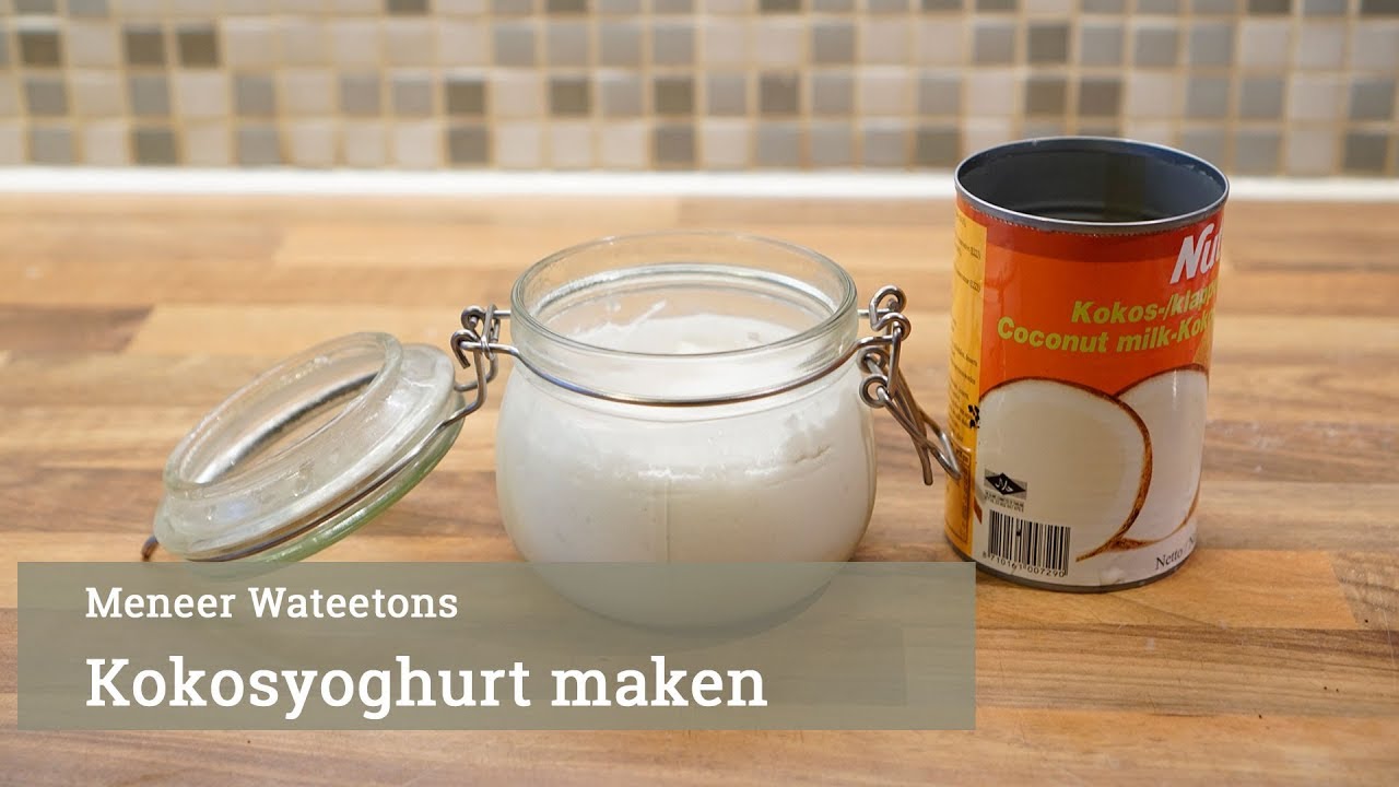 Meneer Wateetons maakt kokos-yoghurt