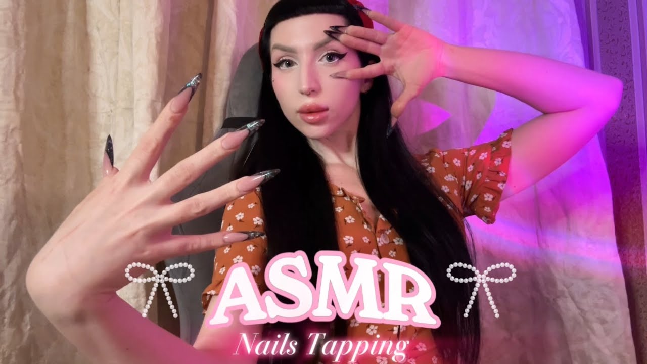 ASMR Only Nails Tapping for Sleep 🍓 АСМР Приятный таппинг по ноготочкам для Сладкого Сна 🍓