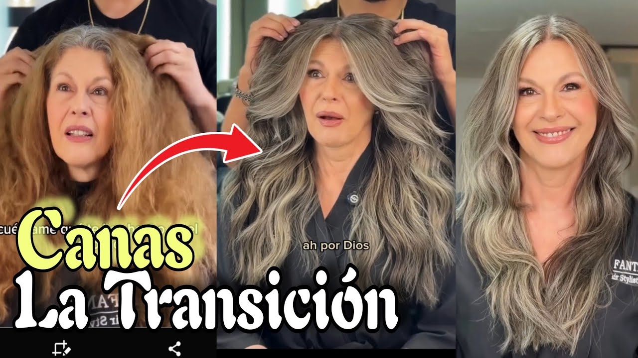 Transición a las CANAS| Los Cortes Que MÁS Favorecen y Te Rejuvenecen💇‍♀️ Amarás Tu Cabello😍