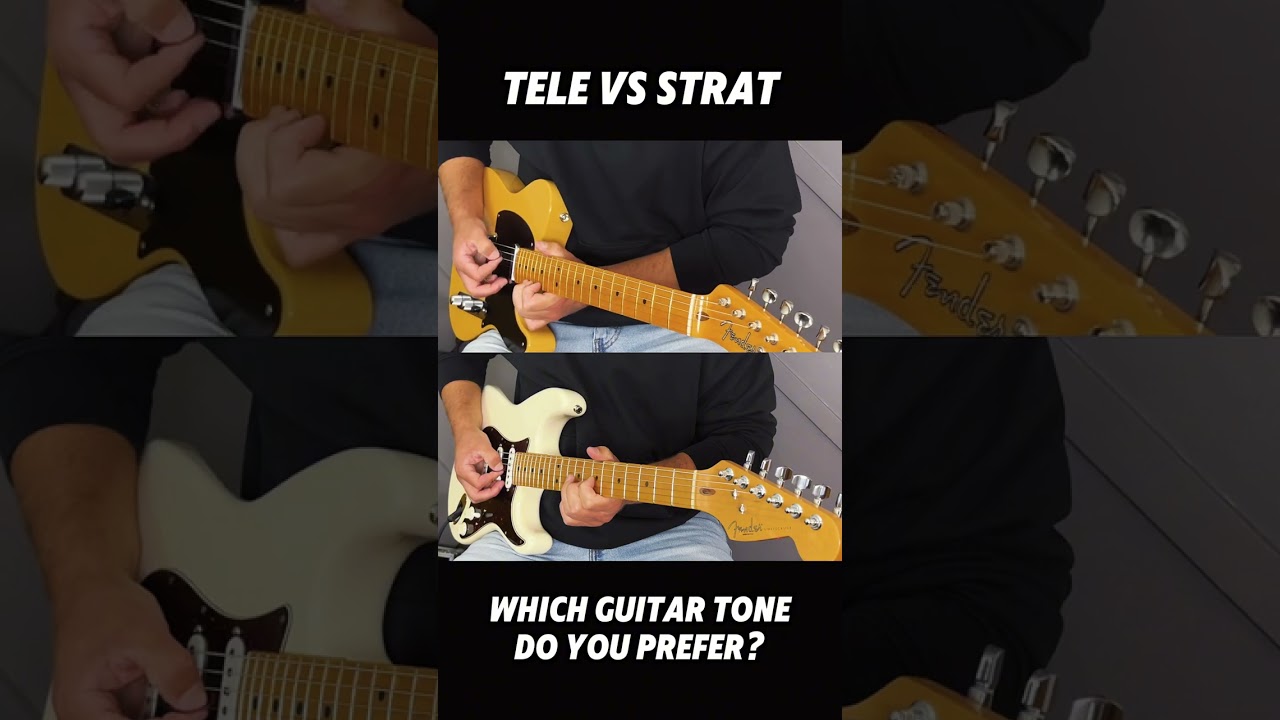 Fender Telecaster vs Stratocaster - best blues guitar sound?🔥 #shorts #youtubeshorts #music #guitar