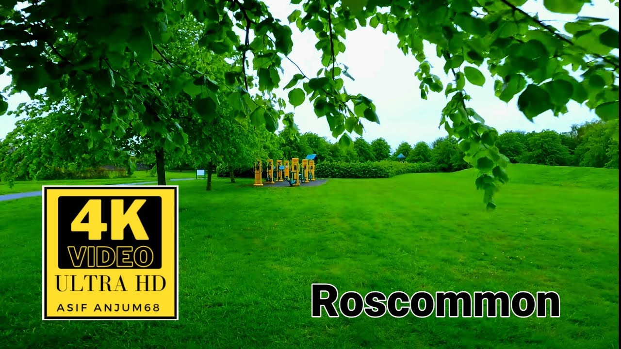 Roscommon castle, Loughnaneane park | Ireland 4K ultra Hd  video