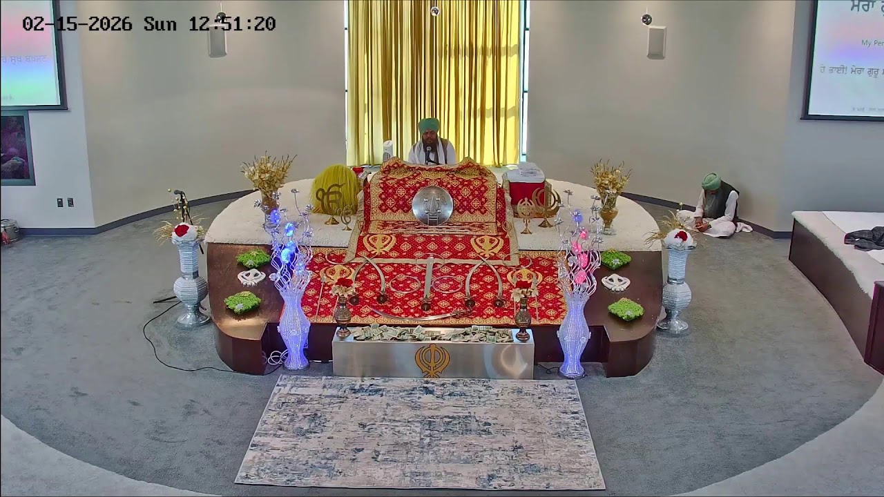 Gurdwara Sahib Kansas Live Telecast Sunday Diwan Feb 15, 2026