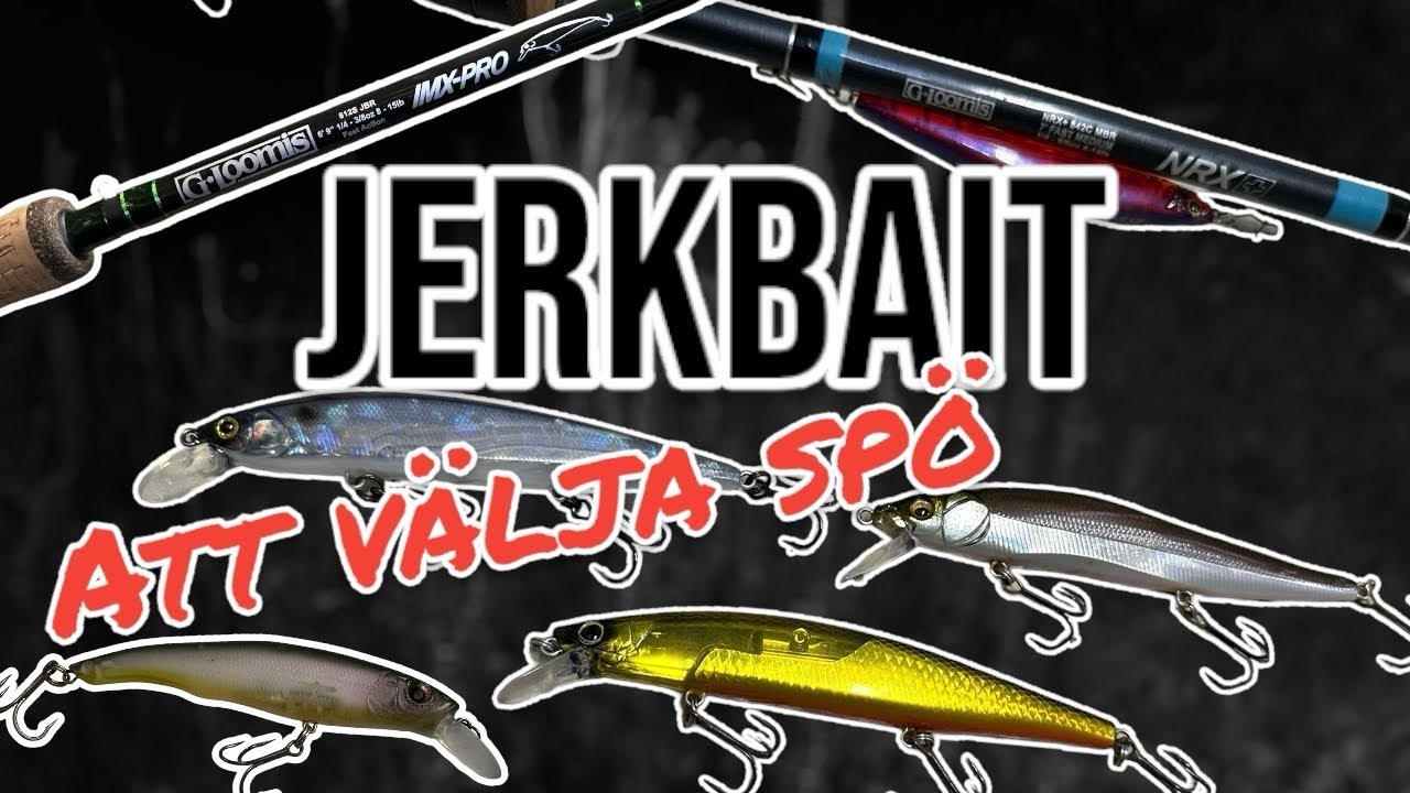 TÄNK på detta när du VÄLJER spö till JERKBAIT för ABBORRFISKE