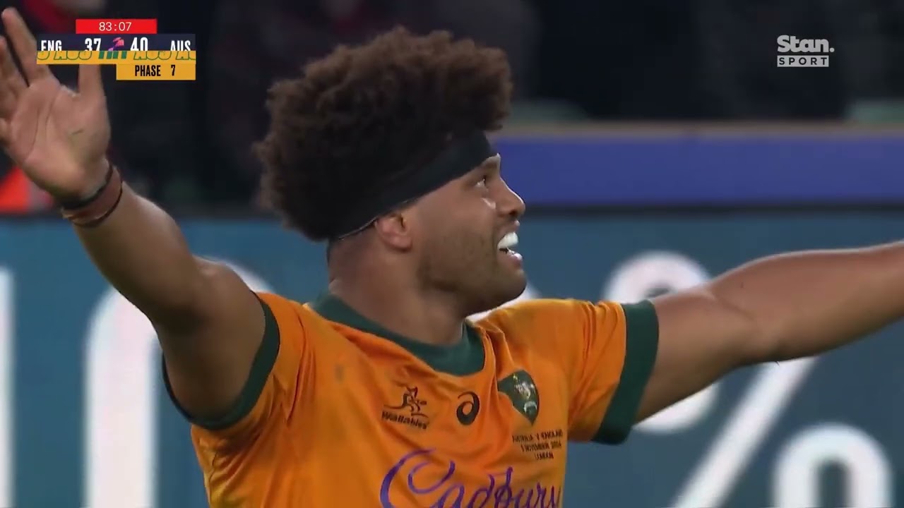Last try of Australia against England