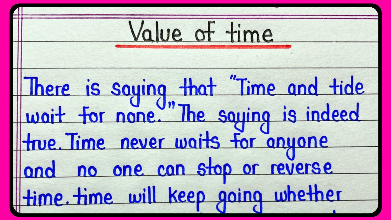 Value of time essay in english || Essay on importance of time