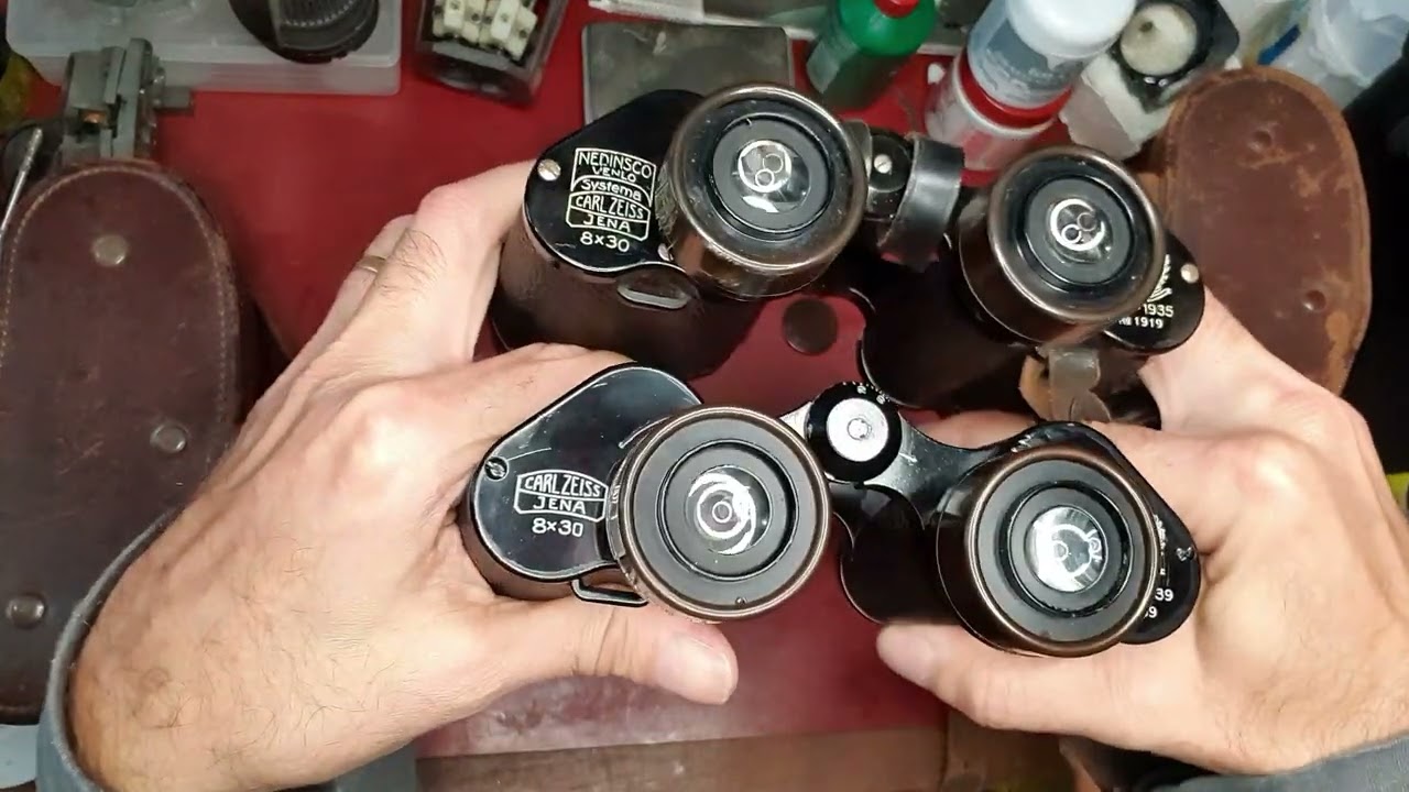 Brazilian Army Zeiss Binoculars from WWII - Comparison 2 models