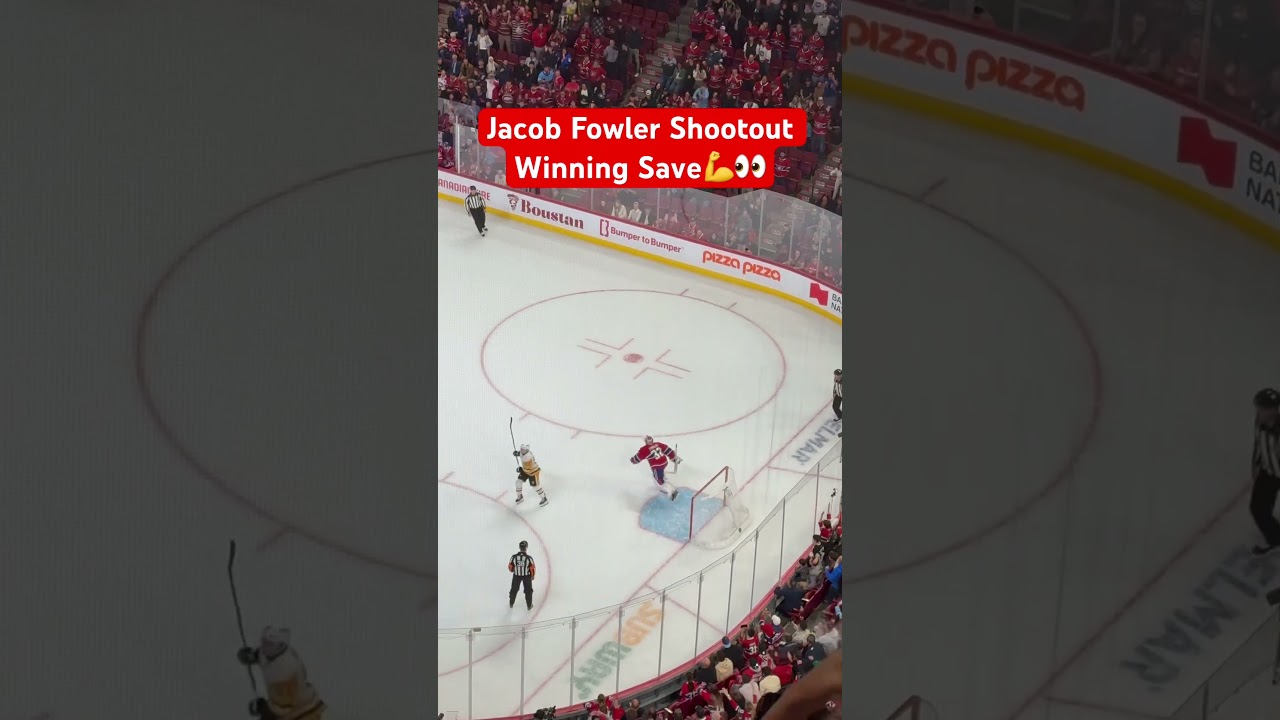 Jacob Fowler Shootout Winning Save💪👀