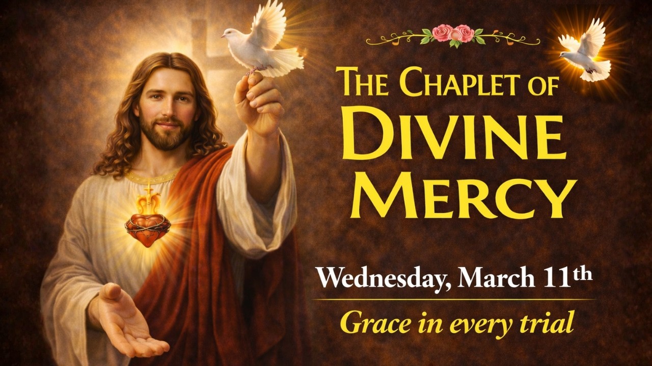 Daily Divine Mercy Chaplet, Wednesday, March 11th, 2026 🙏Grace in every trial.