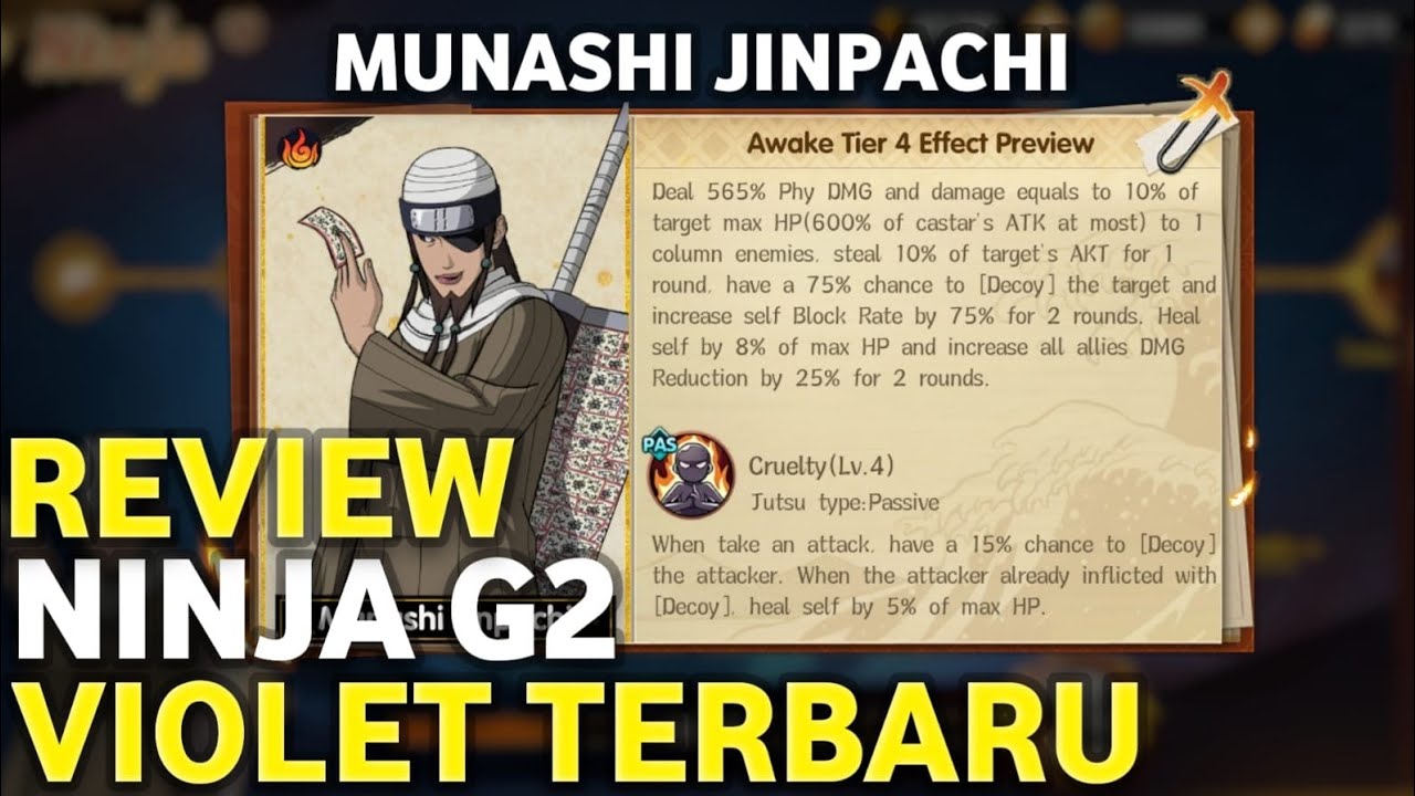 REVIEW!! GAMEPLAY NINJA G2 TERBARU ELEMENT API MUNASHI JINPACHI - Eye Of SAMSARA