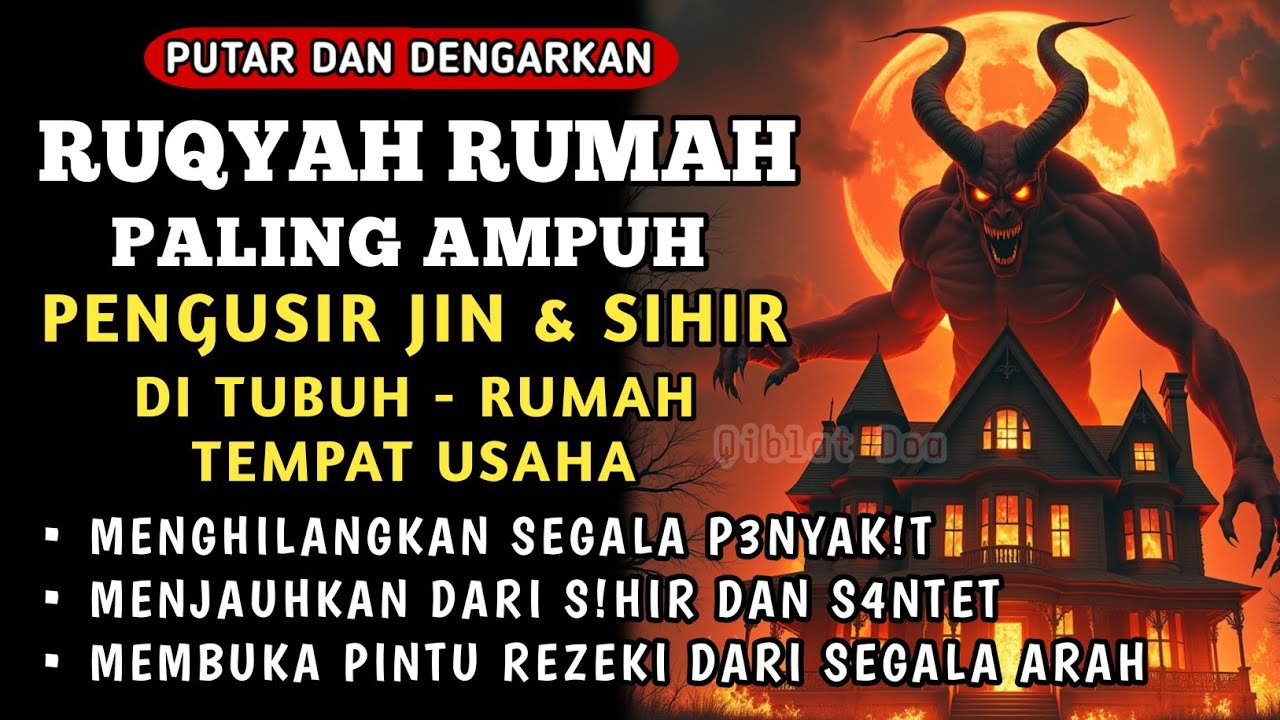 RUQYAH RUMAH PENGUSIR JIN, SETAN & SIHIR DI RUMAH & TUBUH, PENENANG HATI & FIKIRAN | BY ALAA AQEL