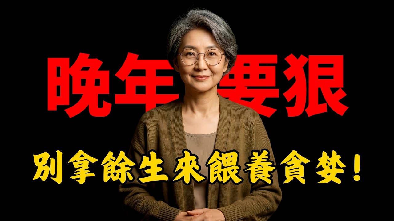 晚年要狠：别拿余生去试探人性，手里有筹码，说话才有分量！
