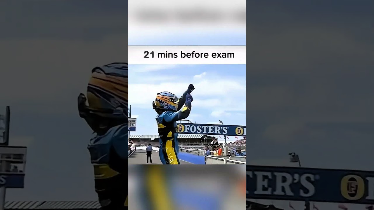 &ldquo;25 Days Before Exam vs 1 Second Before 💀&rdquo; #f1 #caredit #motorsport