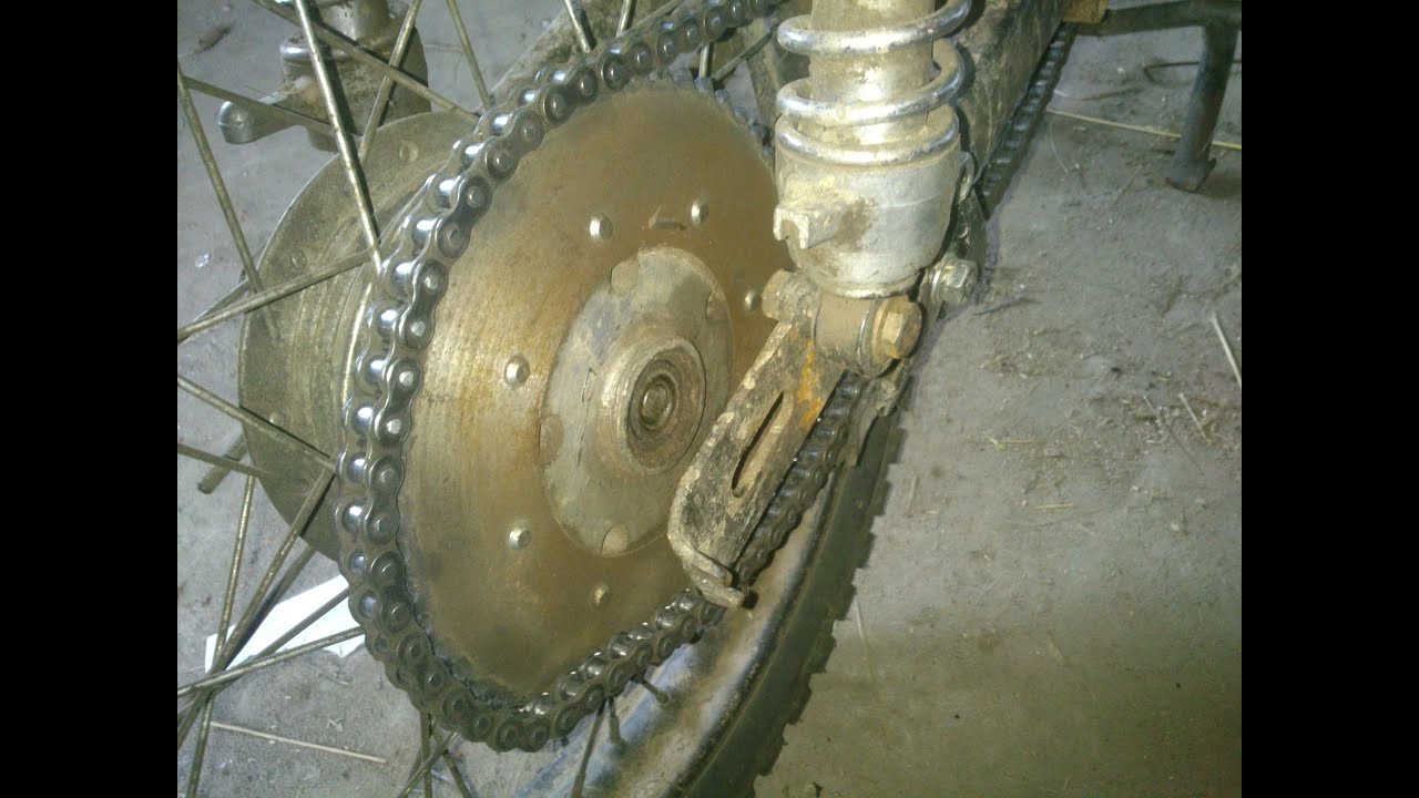 WSK 125 z silnikiem MZ 150 wymiana łożyska i gum w zębatce