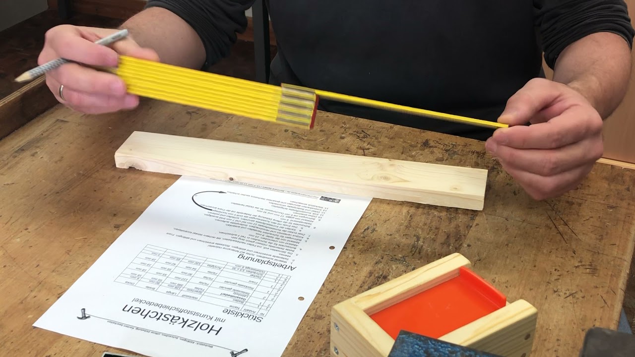 Werkst&uuml;ck Holzk&auml;stchen - Teil 1 - Vorstellung und Anzeichnen
