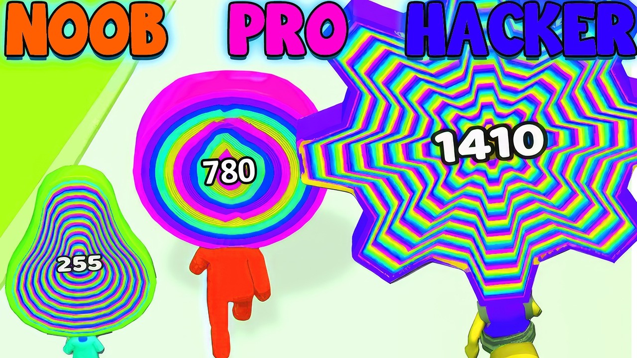 NOOB vs PRO vs HACKER - Layer Man 3D: Run & Collect [Level Up]