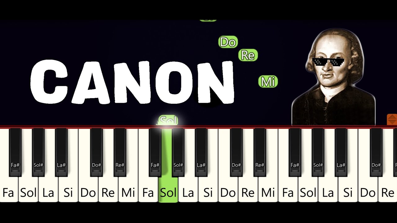 Canon in D - Pachelbel Tutorial Pian Incepatori