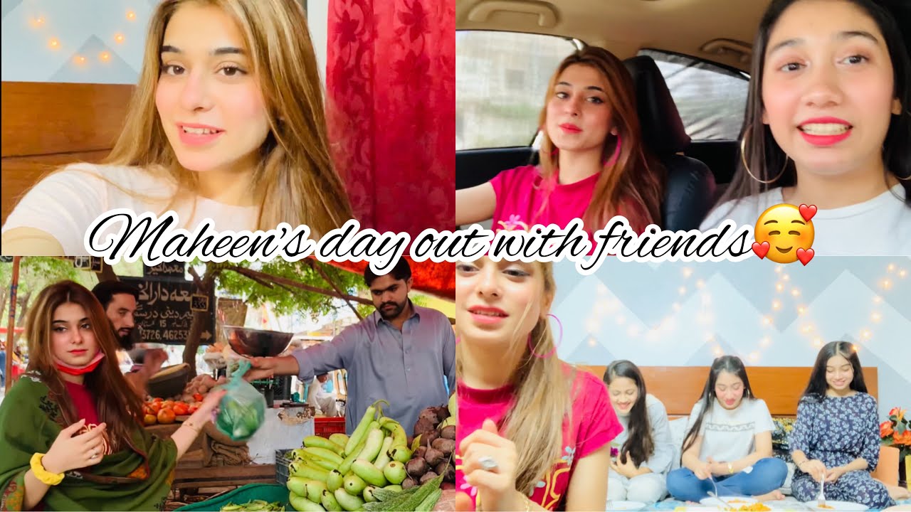 Maheen's day out with friends After Game show Aisay Chalay ga