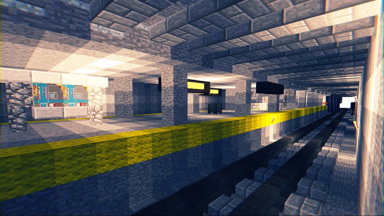 Minecraft NYC Subway Metro Station Part 2 Tutorial