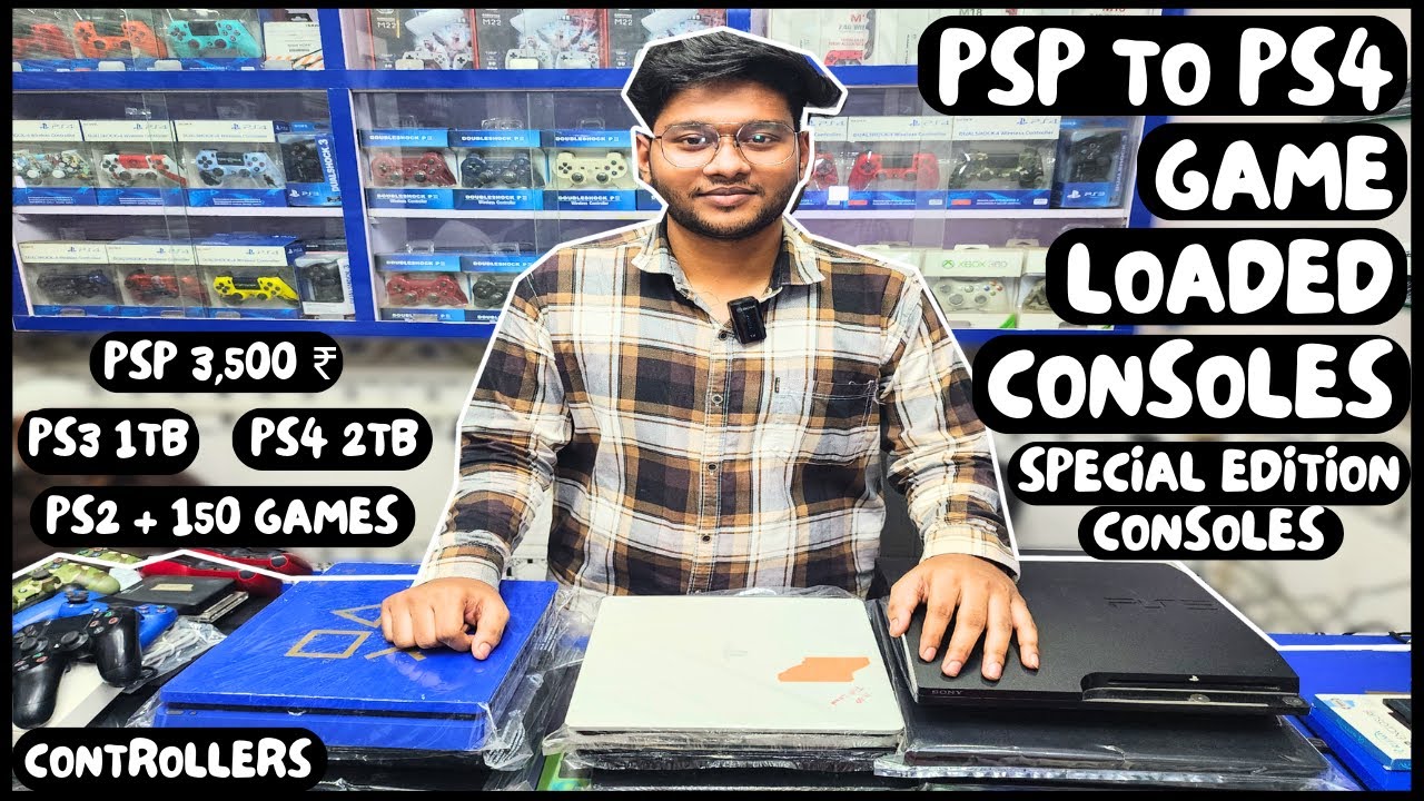 Game loaded PS2, PS3, PSP, PS4 & XBOX | Second hand consoles | Playstation Market Mumbai | DJN Tech