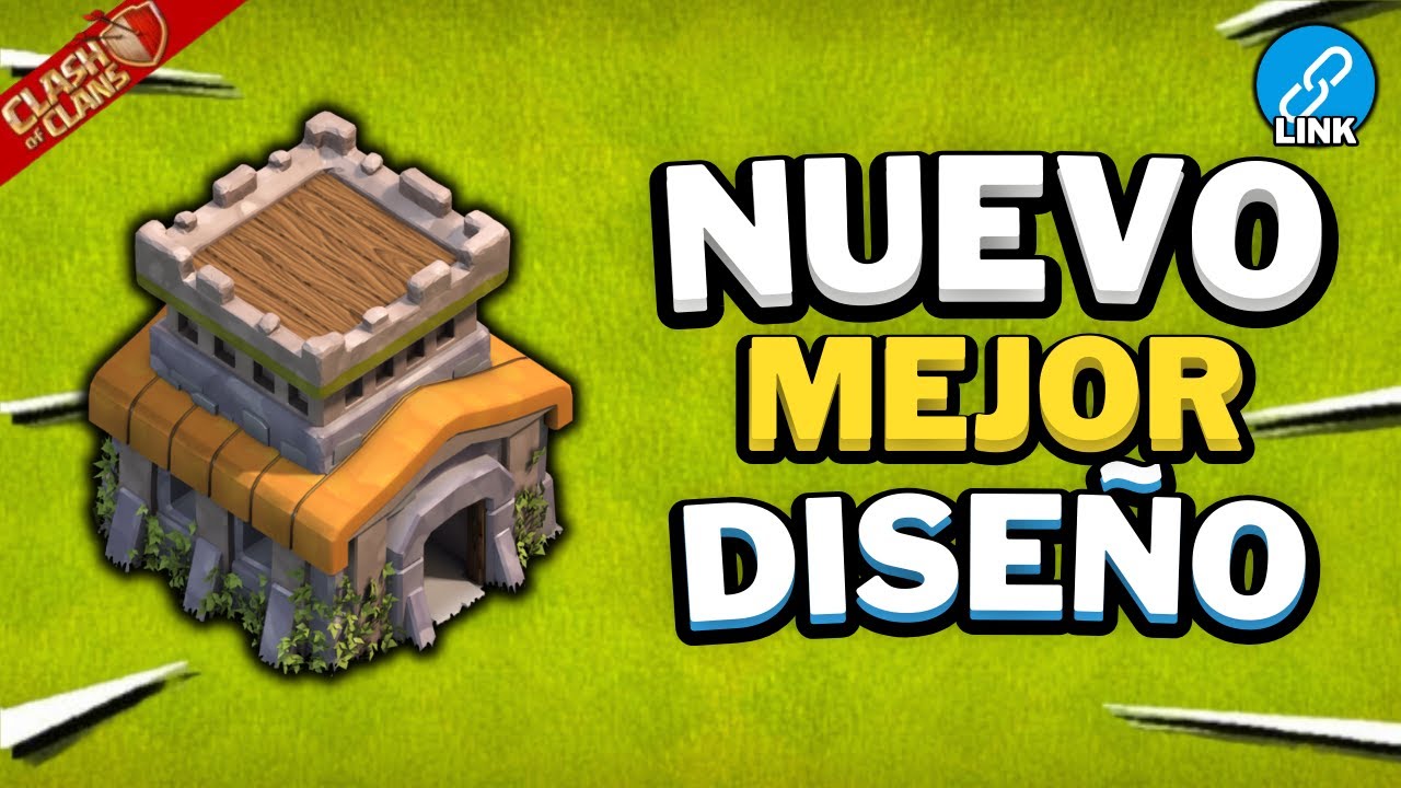Diseño INCREÍBLE para Aldea AYUNTAMIENTO Nivel 8 en 2024! ✅ (Clash of Clans - TH8) 🚀