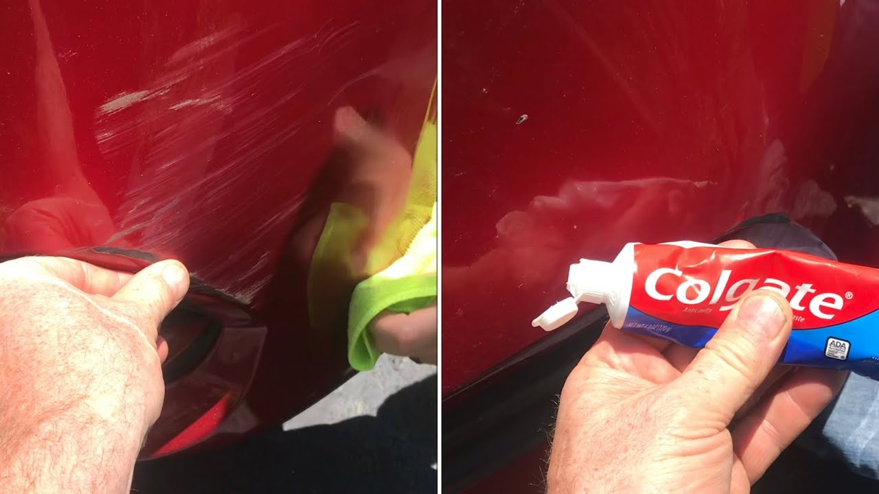 removing &ldquo;small scratches&rdquo; from your car with TOOTHPASTE
