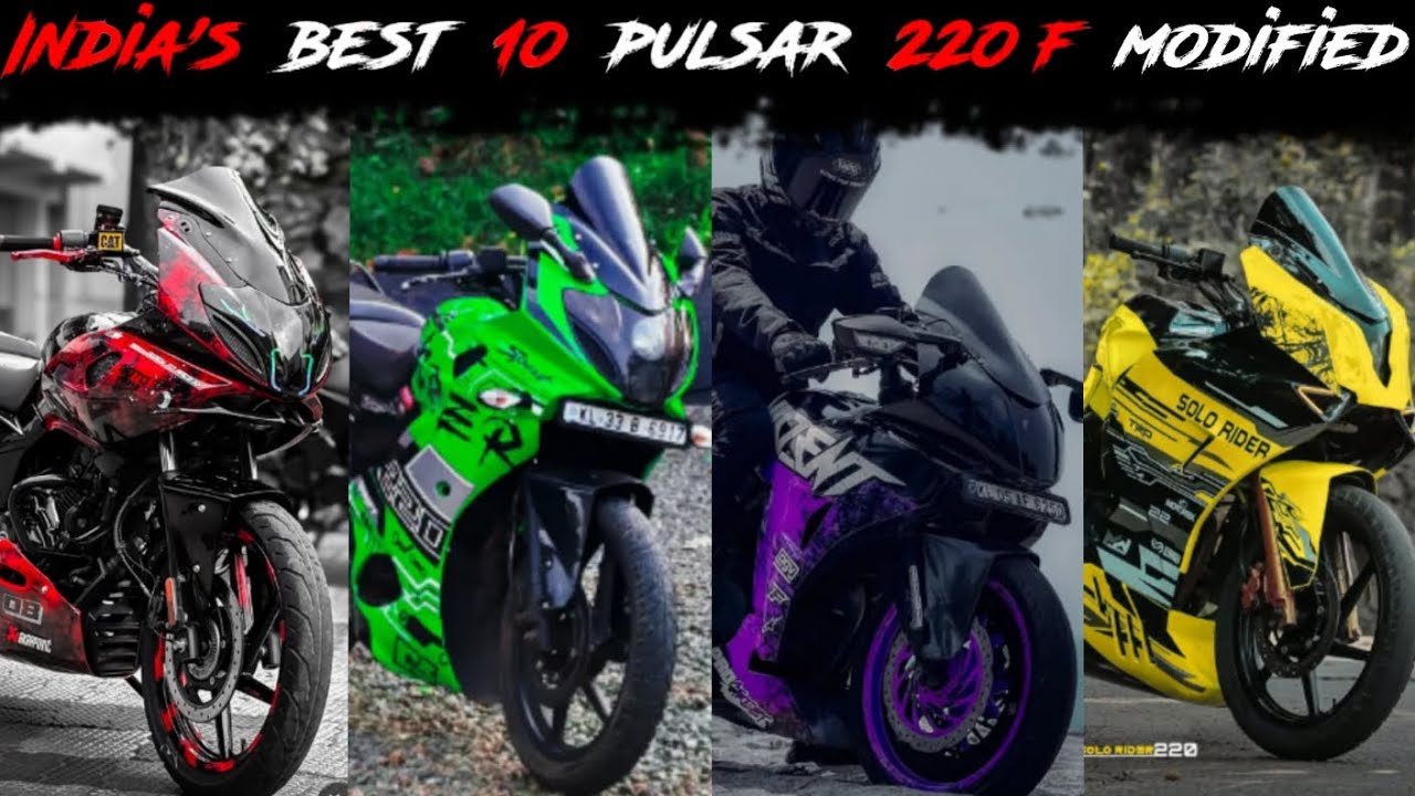 Top 10 best modified pulsar 220f of India🔥 Pulsar 220 f full modification
