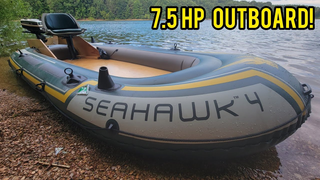 Intex Seahawk 4 + Газовый подвесной мотор