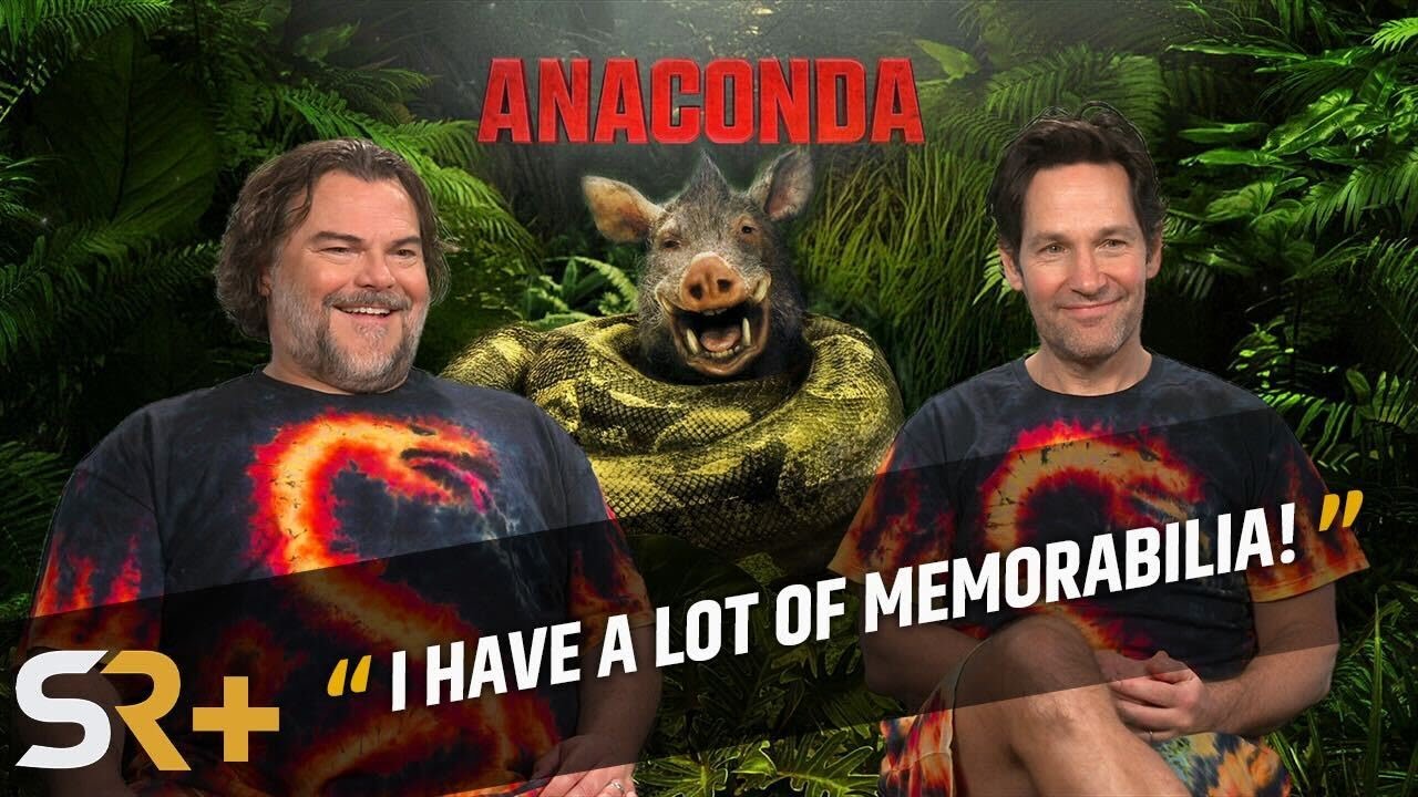 Anaconda Stars Jack Black & Paul Rudd Talk Twinning Outfits, Movie Memorabilia, And Requel Hopes