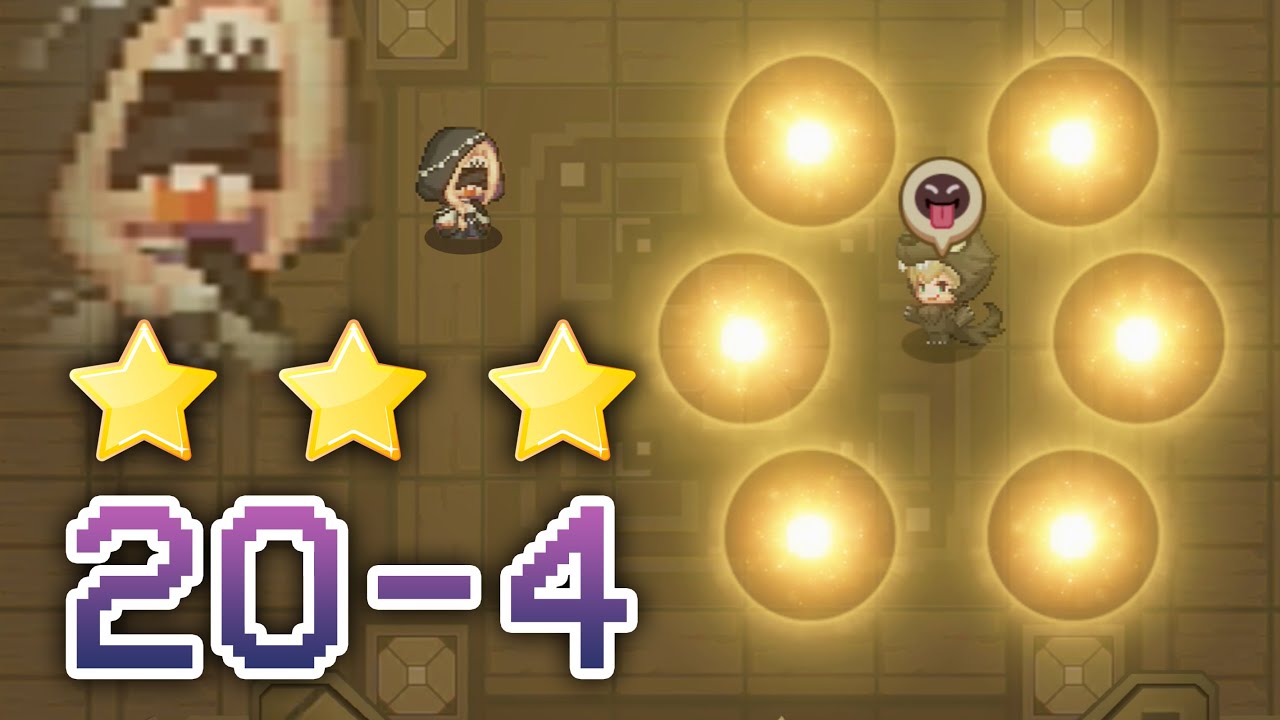 Guardian Tales 20-4 Guide (Full 3 Star) | Hidden Record Room