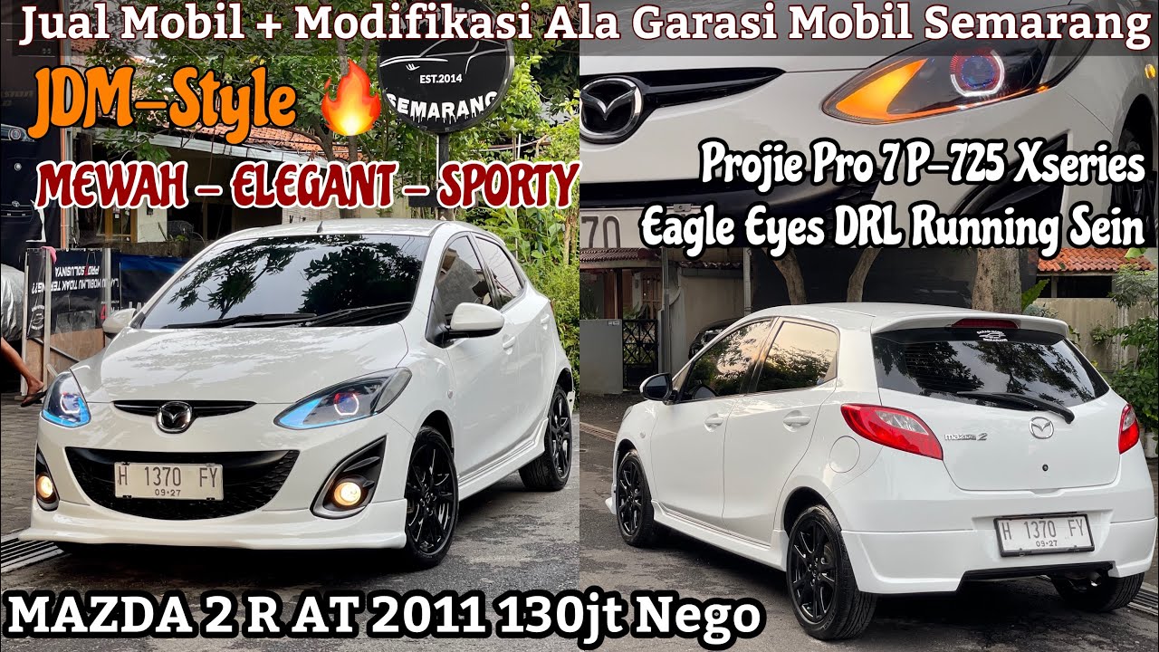 JUAL MOBIL + MODIFIKASI MAZDA 2 R 2011 AT JDM STYLE PROJIE Led Pro7 #jualbelimobilbekas #mazda2
